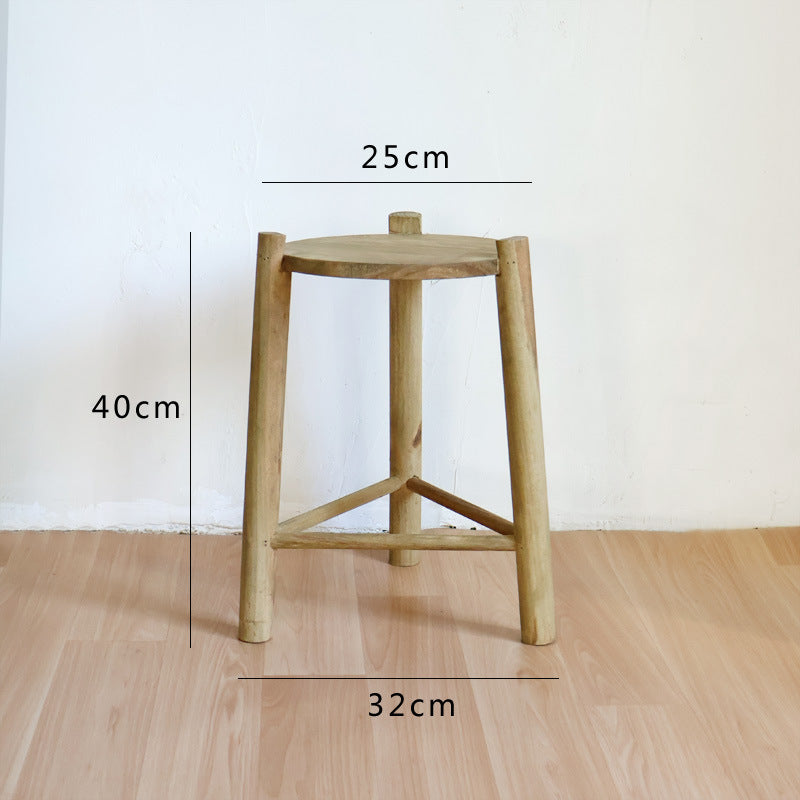 Massive wooden stool