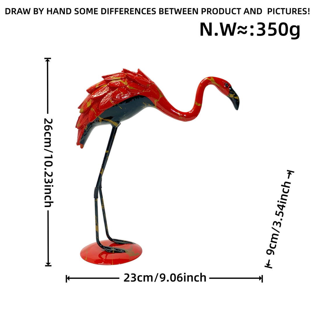 Decorative Flamingo Sculpture