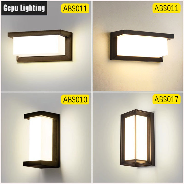 Decorative octagonal LED wall lamp