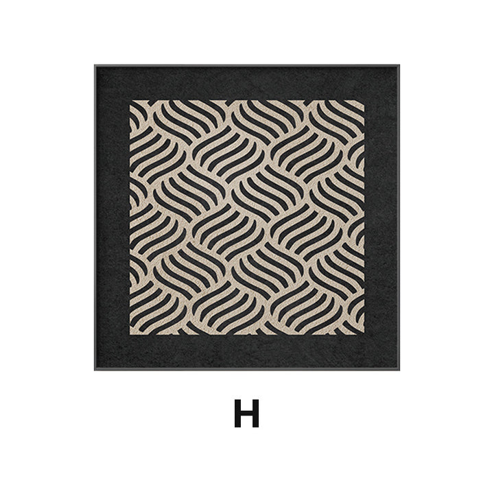 Abstract Line Art Framed Wall Decor