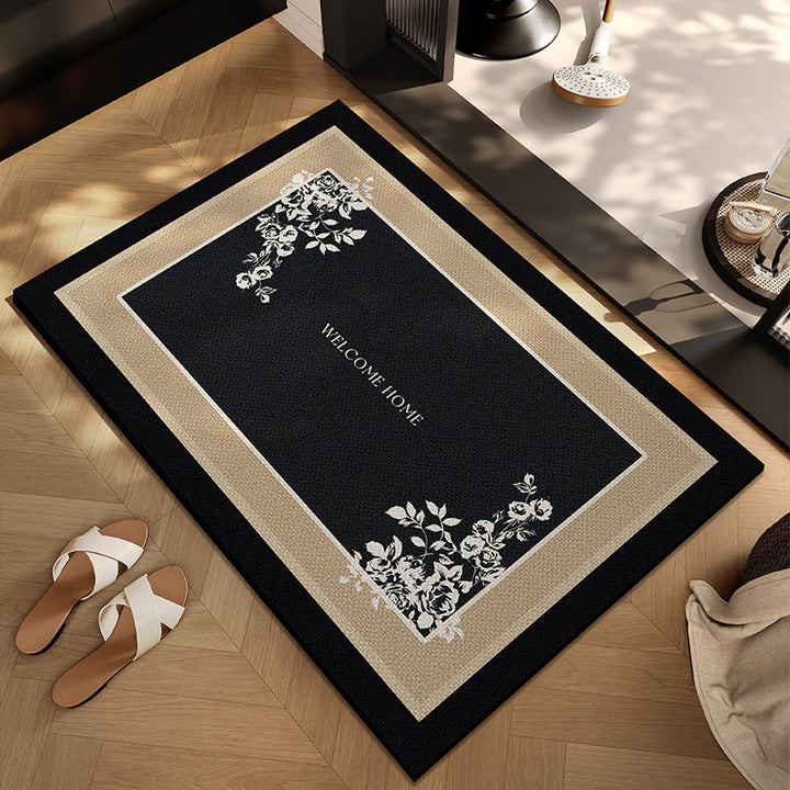 Checkerboard Patterned Entryway Mat Avarnia