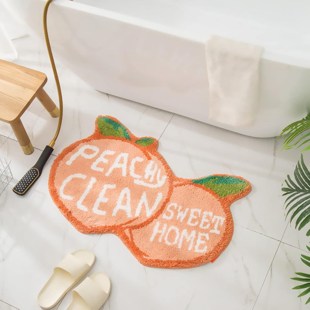 Lemon Slice Shape Bath Mat