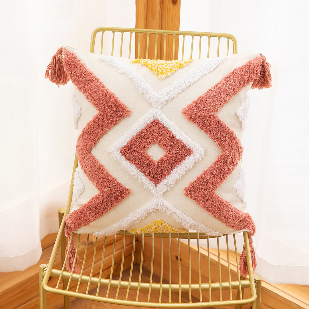 Decorative Textured Throw Pillow for Couch Decoration