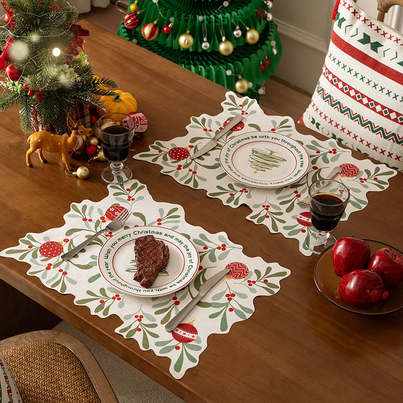 Festive wavy table runner