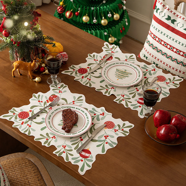 Festive wavy table runner
