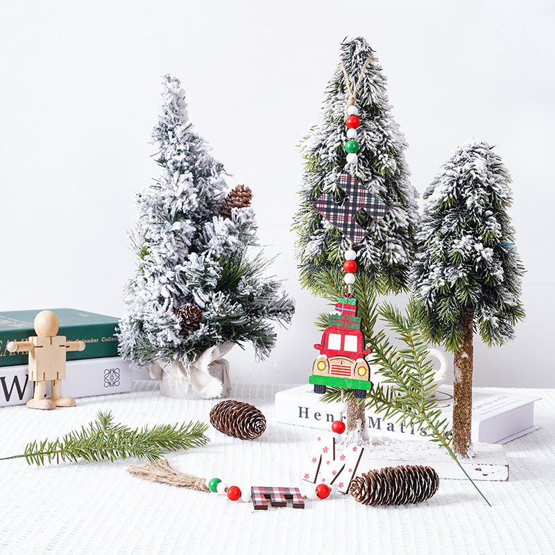 Decorative Christmas ornaments with Santa Claus motif