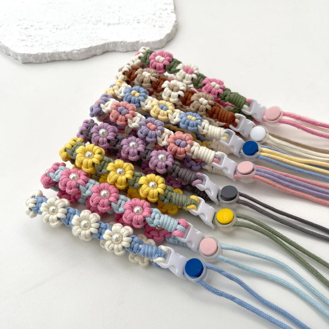 Floral Macrame Eyewear Strap
