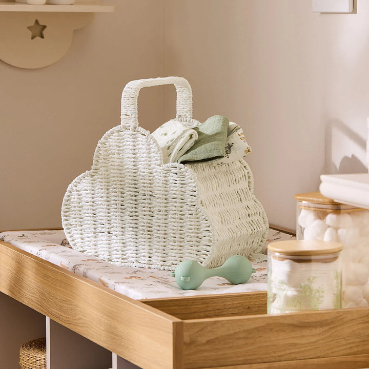 Cloud-shaped storage basket