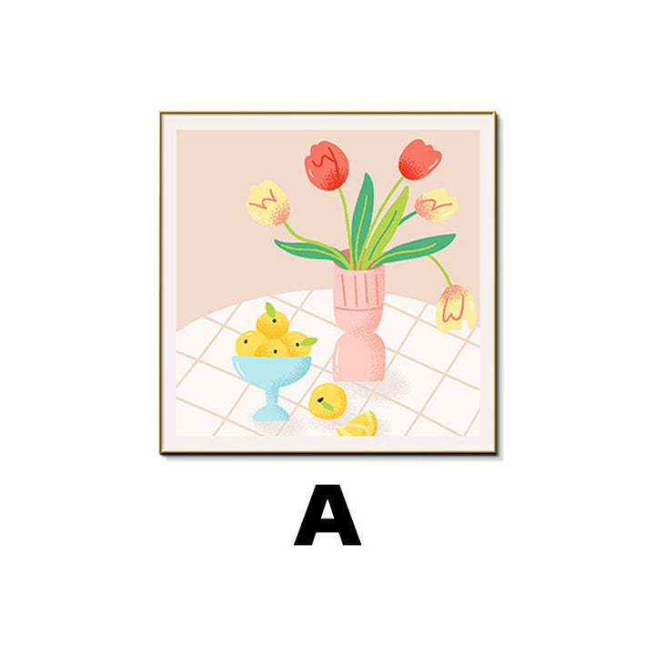 Decorative Framed Floral Still Life Art Print