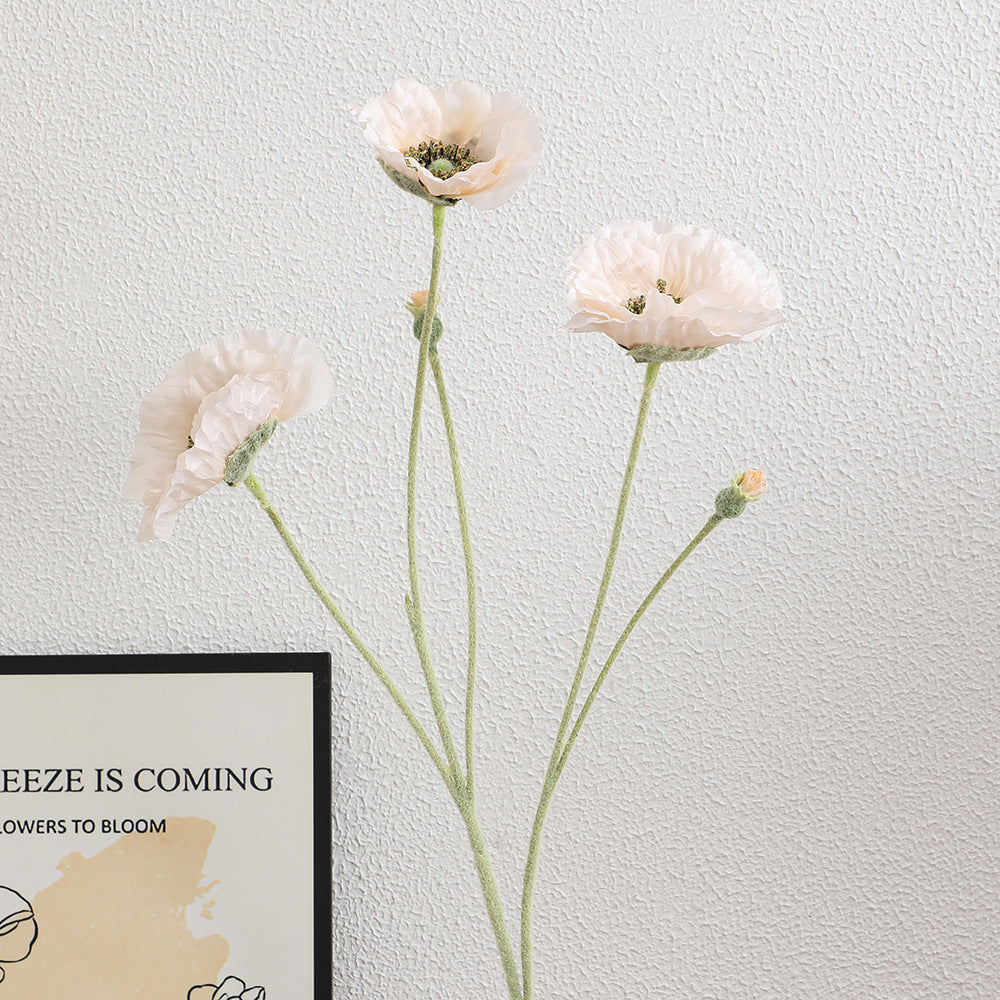 Artificial Romantic Poppy Bouquet