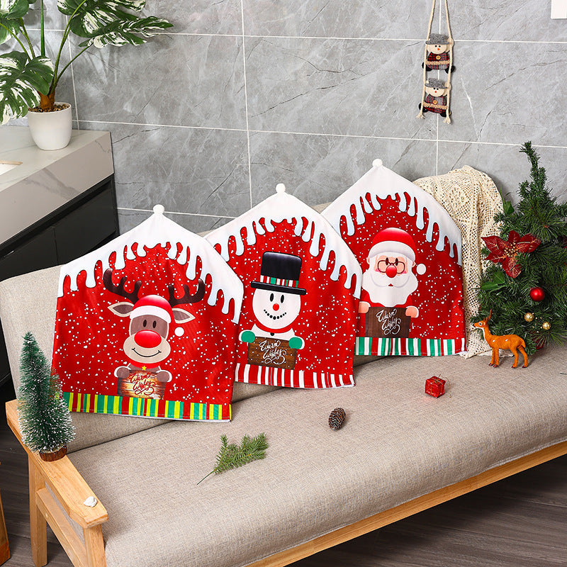 Festive cushion cover with reindeer motif