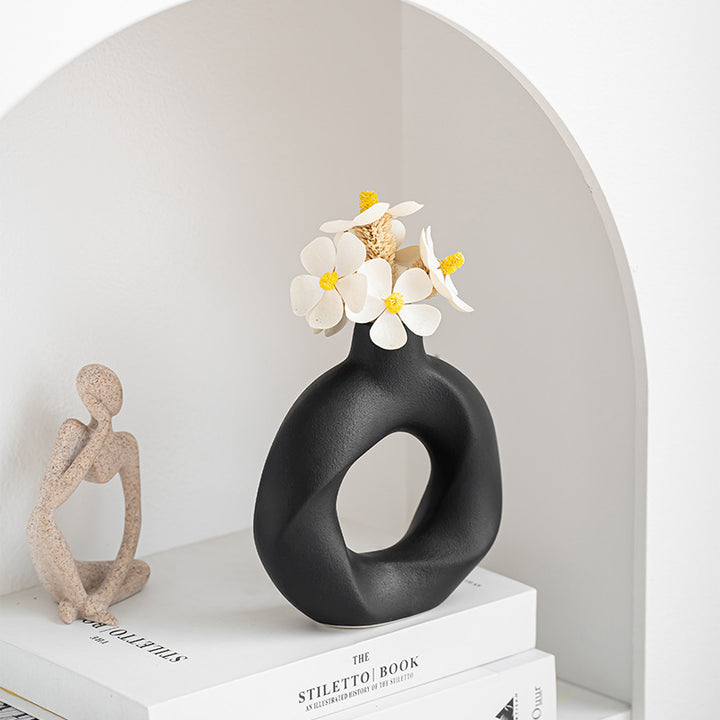 Modern Geometric Ceramic Vase