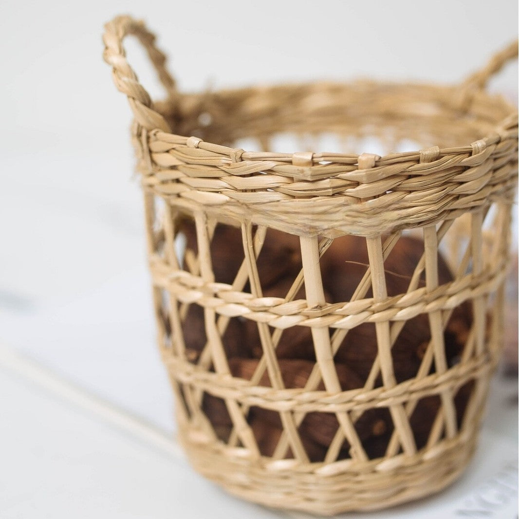 Natural Fiber Decorative Storage Basket