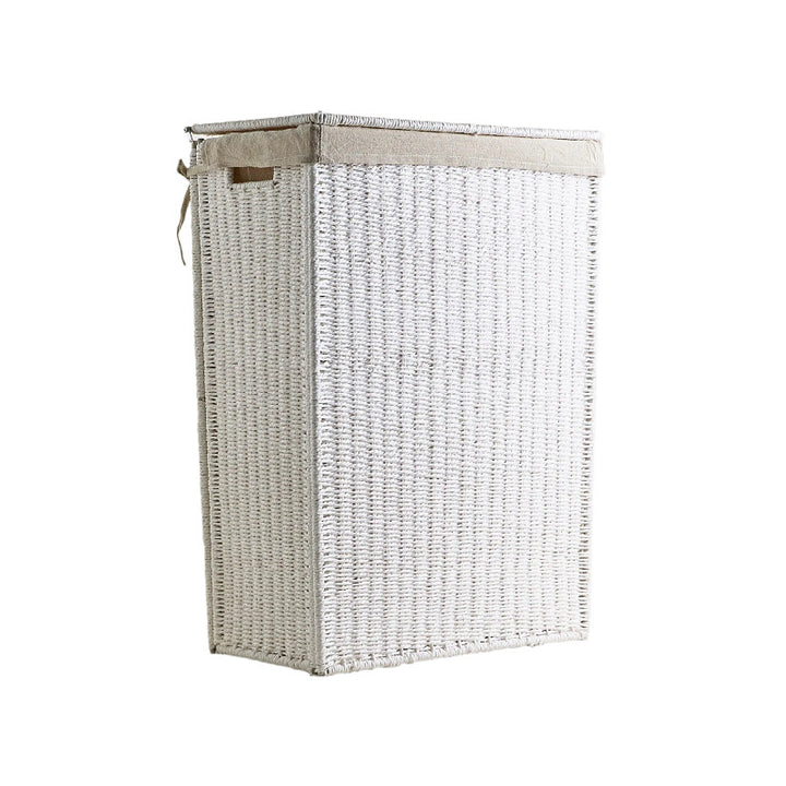 High-quality laundry basket made of natural wicker