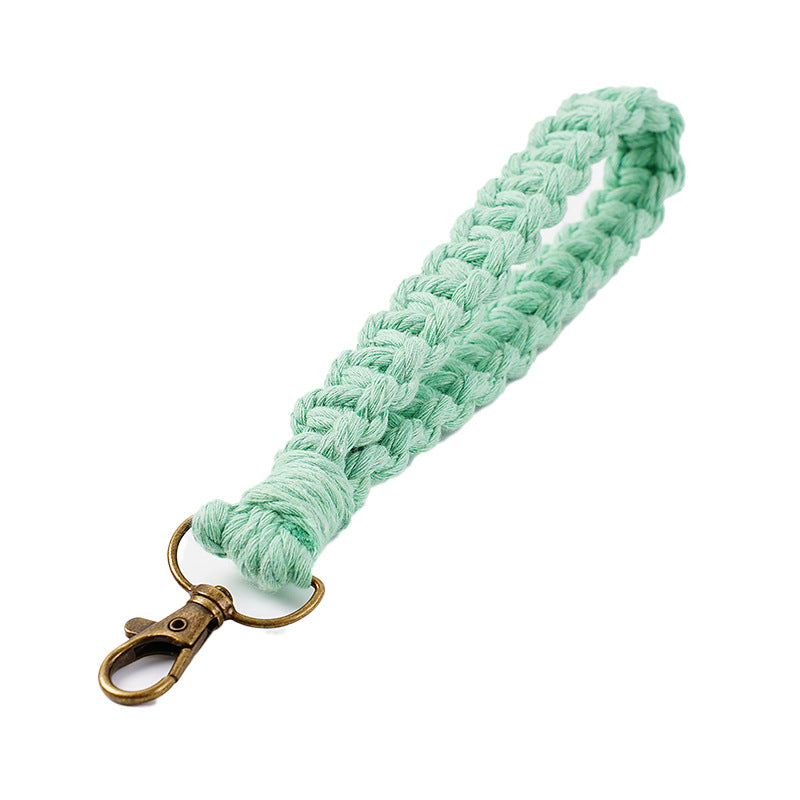 Handwoven Macrame Keychain Holder