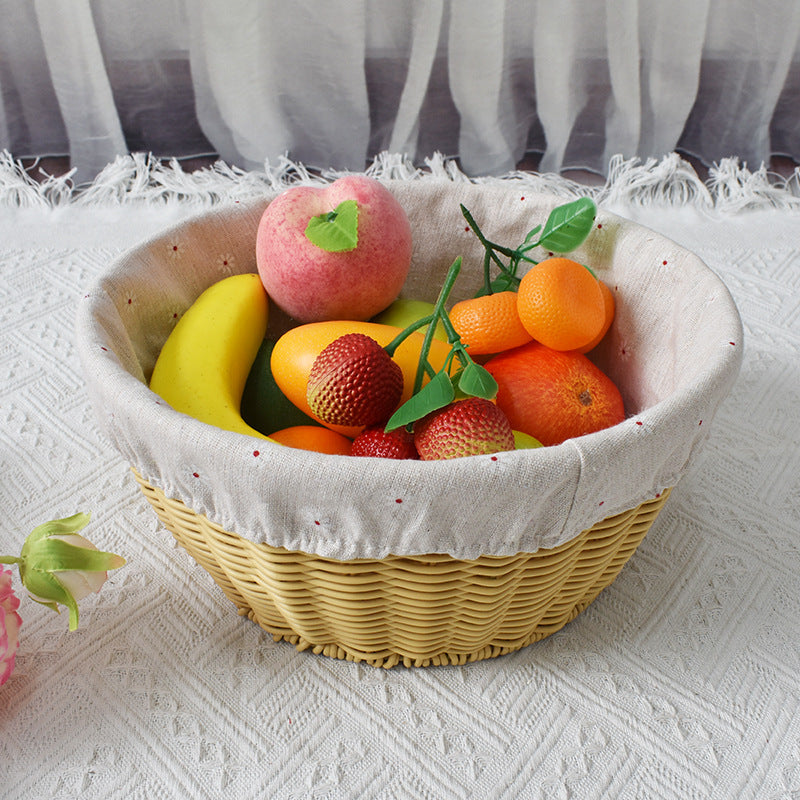 Cozy Fabric-Lined Woven Basket
