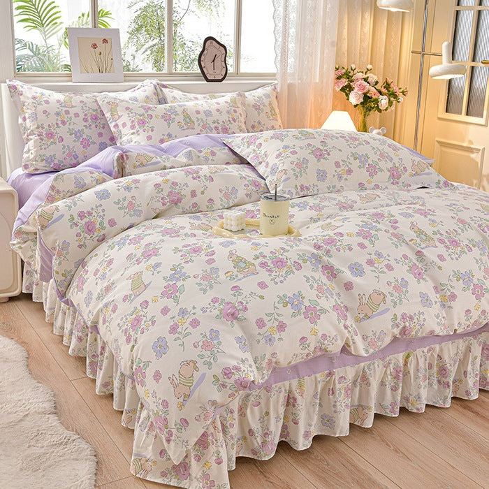 Floral Design Comforter Set