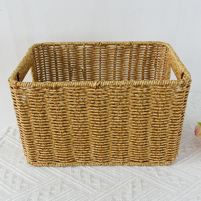 Handcrafted Natural Wicker Storage Basket