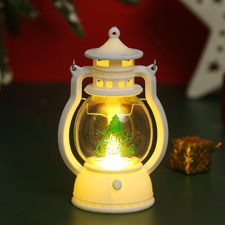 Decorative Christmas lantern with Santa Claus motif