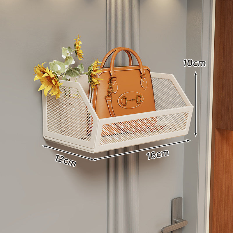 Wall-Mounted Mesh Storage Basket