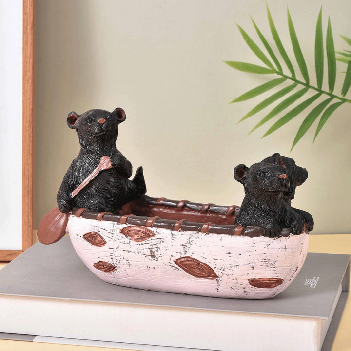 Whimsical Bear Figurine Decor