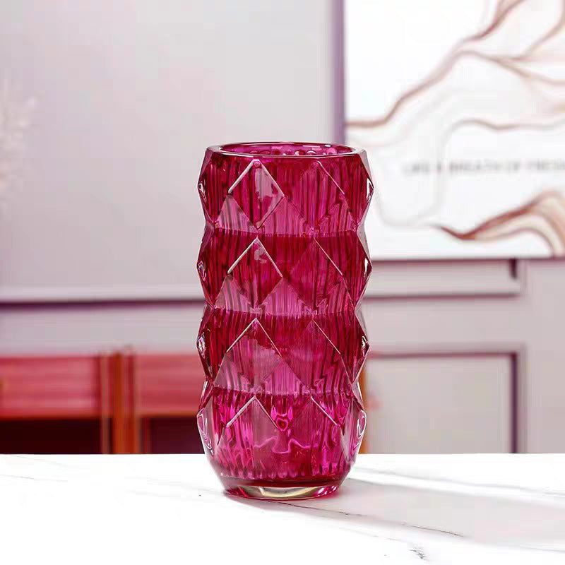 Decorative Textured Glass Container