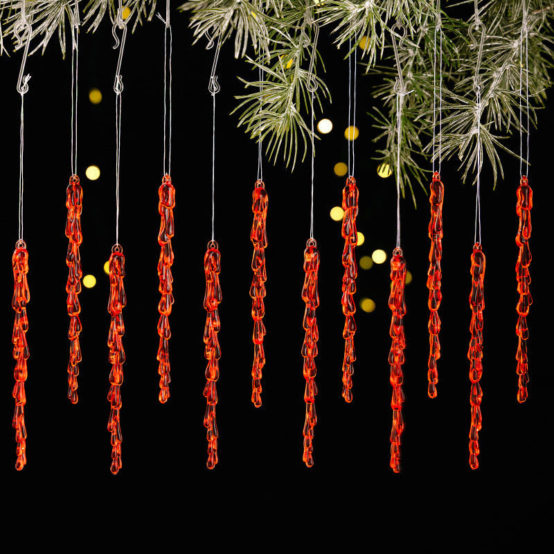 Decorative Christmas lights string with icicle design
