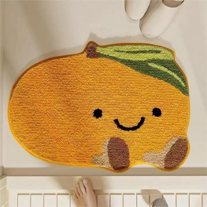 Lemon Slice Shape Bath Mat