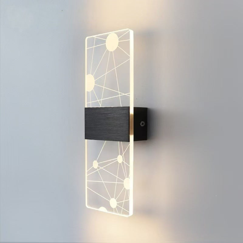 Artistic wall light fixture
