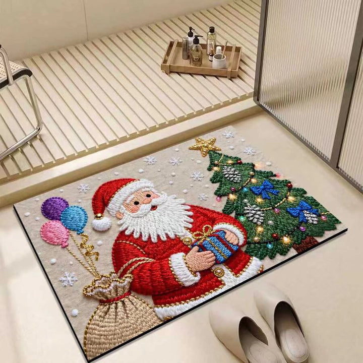 Christmas-Themed Entrance Mat