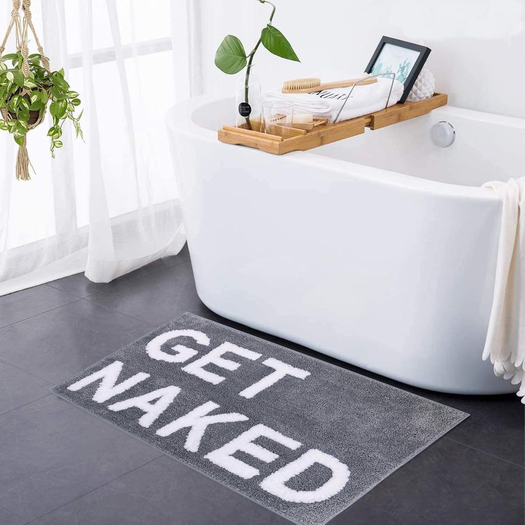 Playful Text Bath Mat