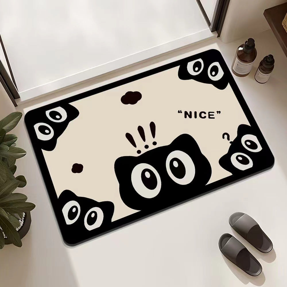 Playful Cat-Themed Entrance Mat