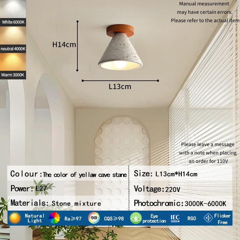 Modern Stone Glowing Ceiling Light