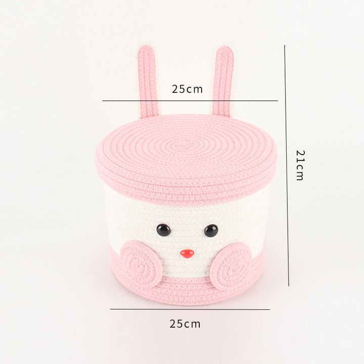 Playful Storage Basket in Rabbit Design