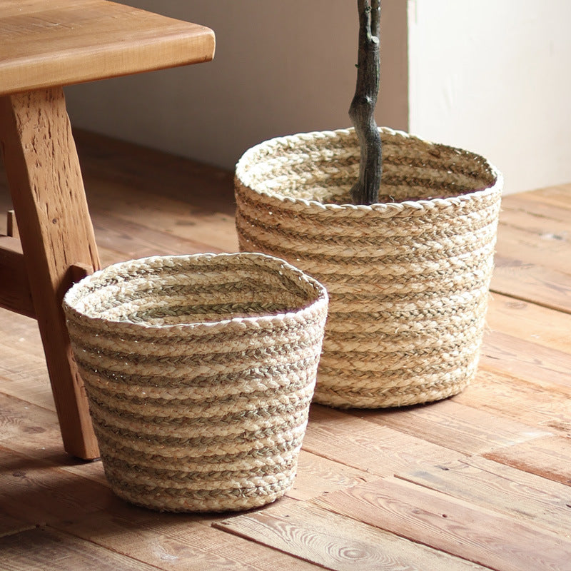 Natural decoration basket