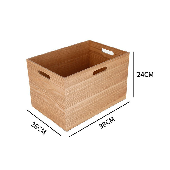 Organic storage basket made of wood