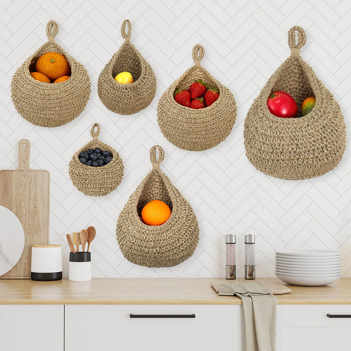 Handcrafted storage baskets