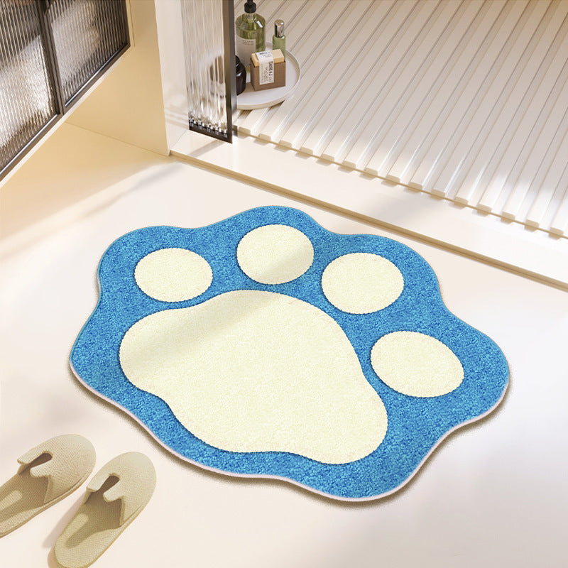 Fun Paw Print Bath Mat