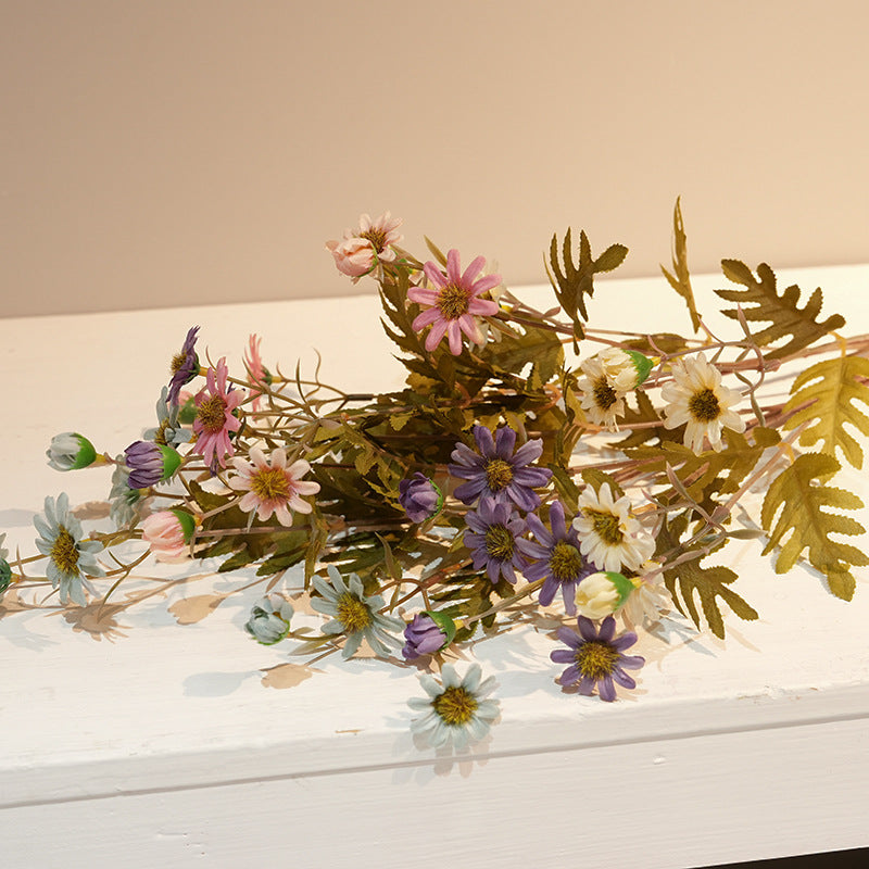 Artificial flower branch with ferns
