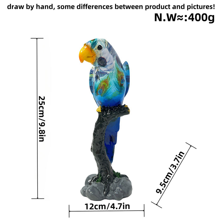 Artful Parrot Sculpture