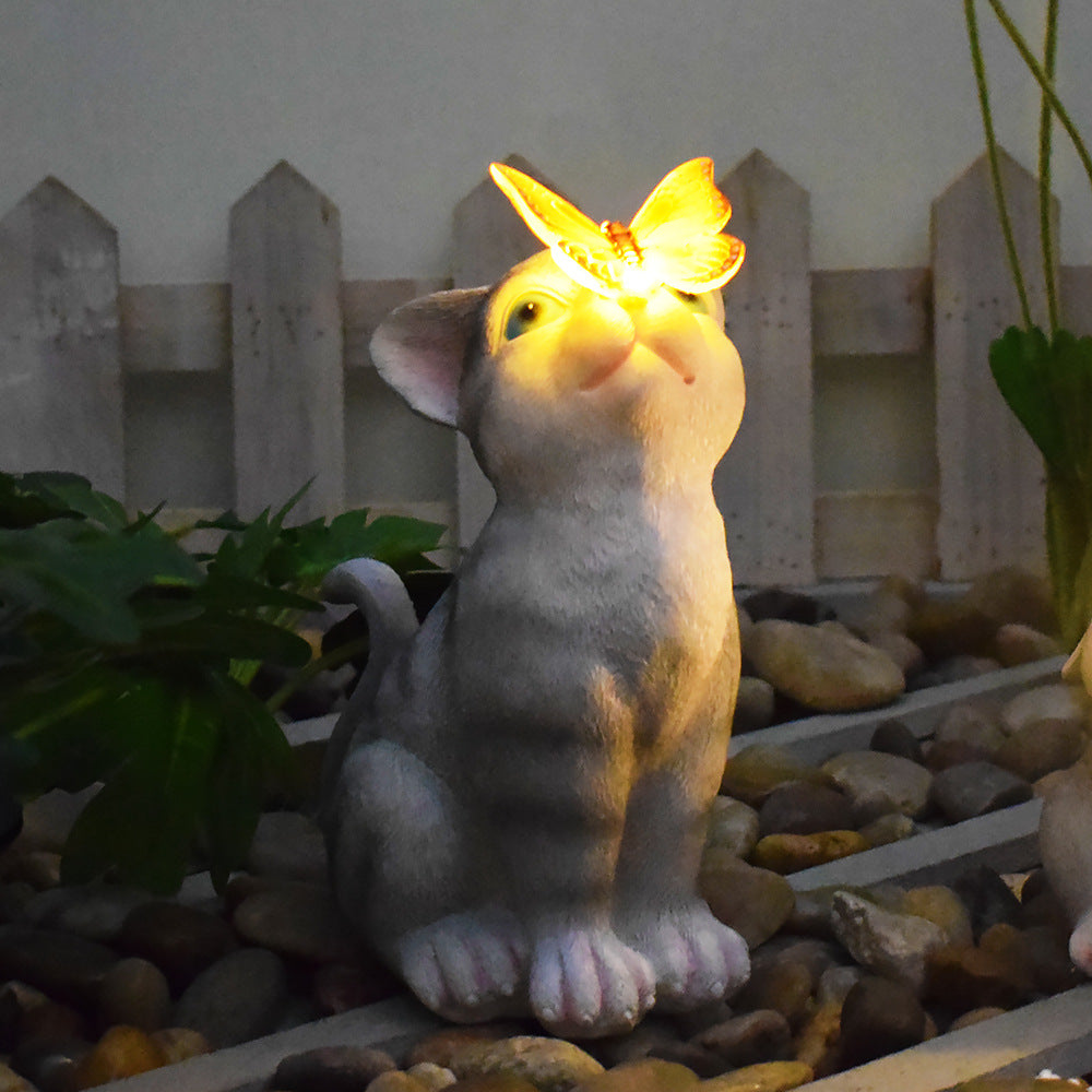 Playful Solar-Powered LED Garden Statue Frog on Turtle Resin Ornament