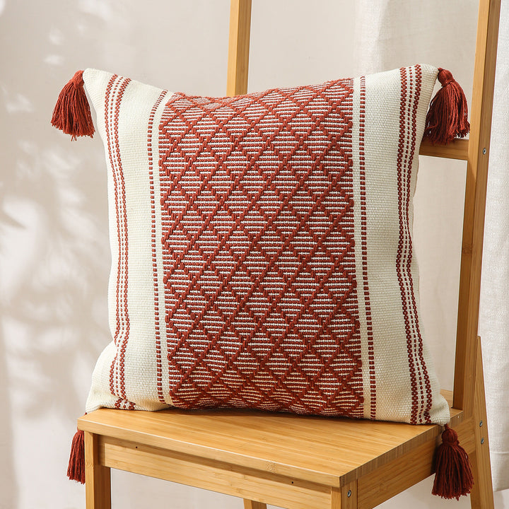 Decorative Geometric Pattern Cushion