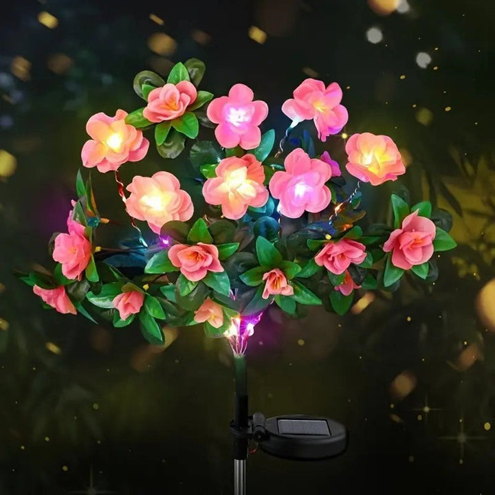 Realistic silk camellia bouquet with lifelike leaves and flexible stem