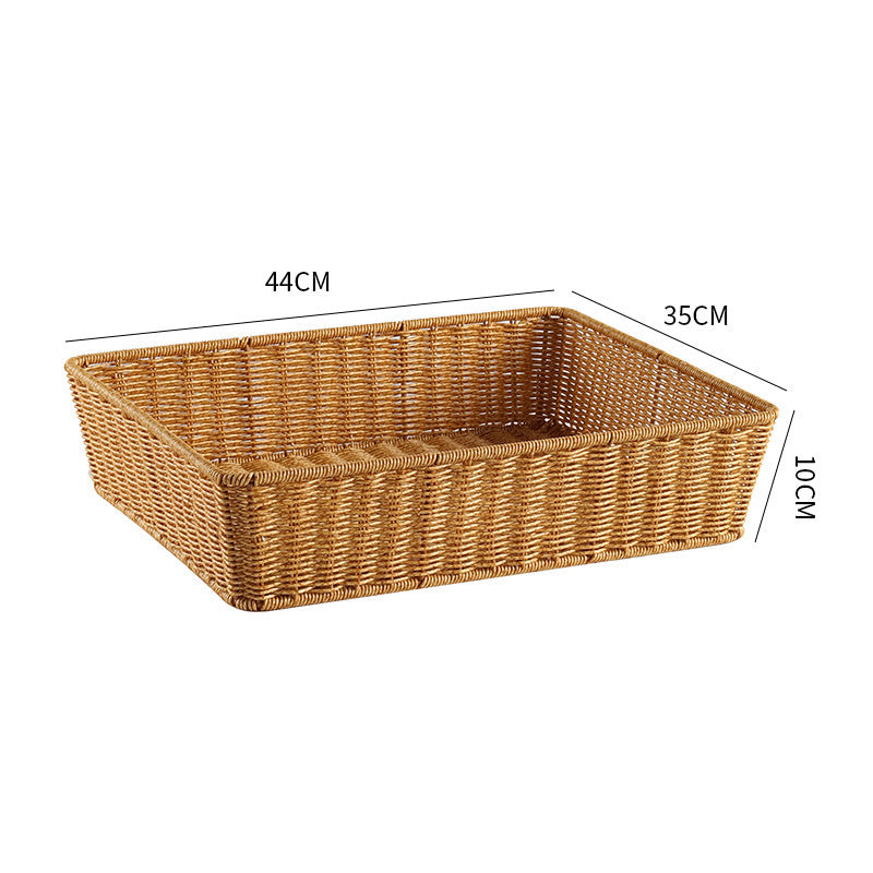 Elegant Handmade Rectangular Woven Storage Basket