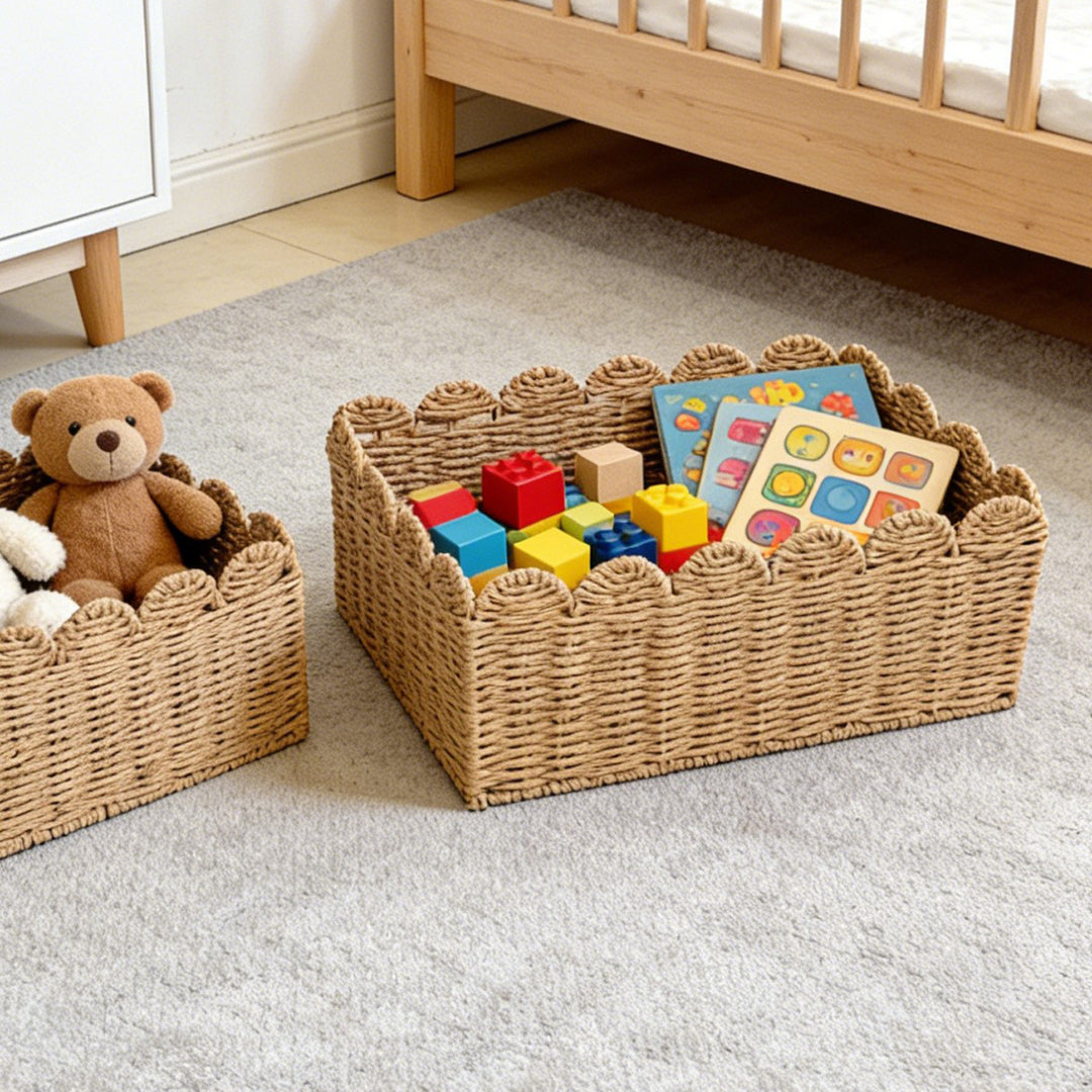 Decorative storage basket