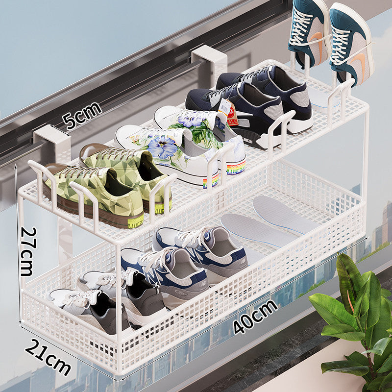 Adjustable Shoe Organizer for the Door