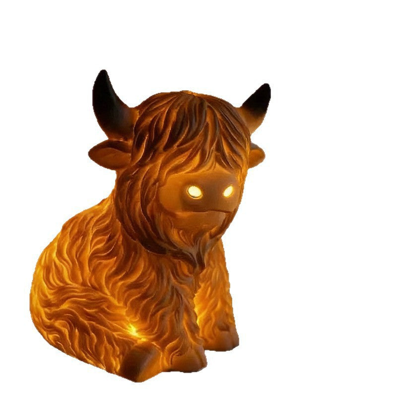 Decorative Highland Cattle Lamp