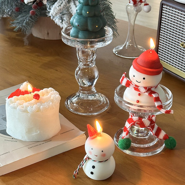 Decorative Snowman Candle