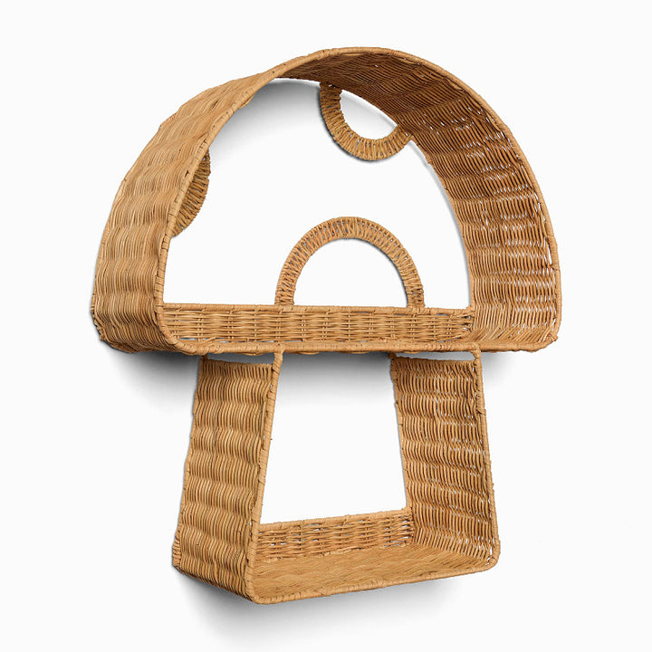 Wall shelf in playful design