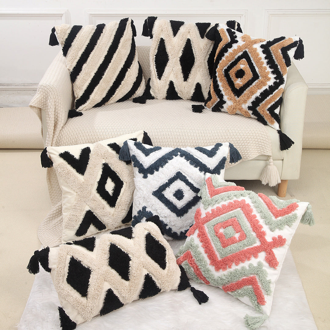 Decorative Textured Throw Cushion